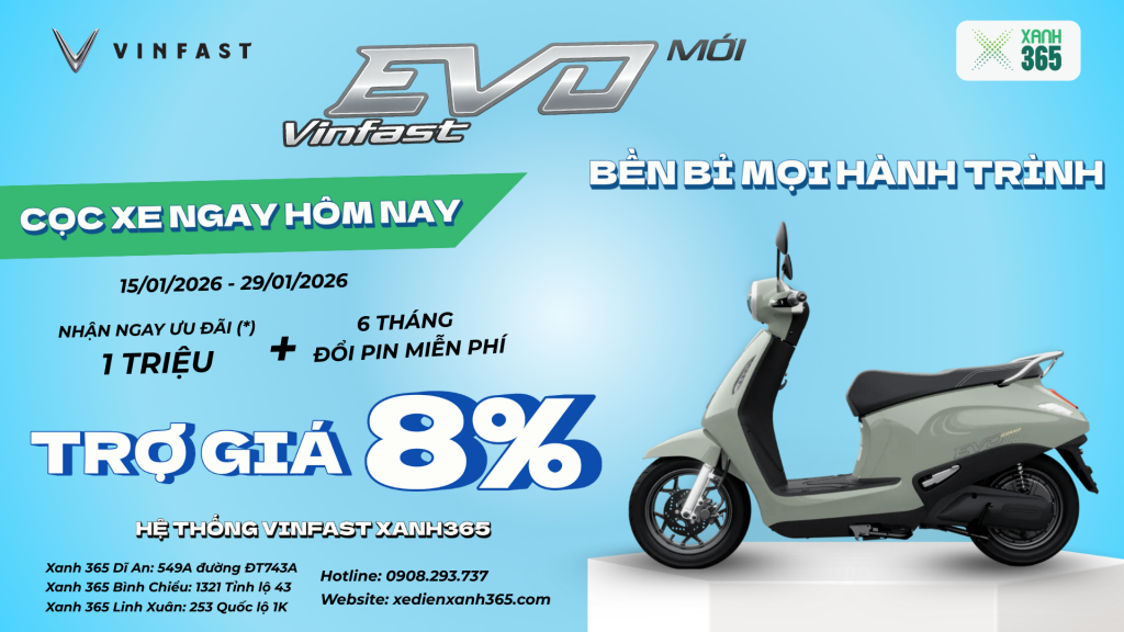 Cọc xe Vinfast EVO